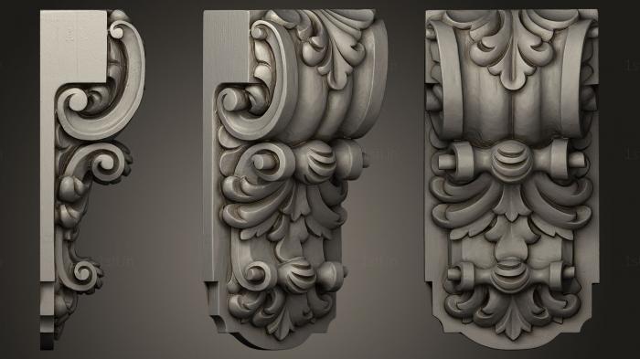 Corbels (KR_0708) 3D model for CNC machine